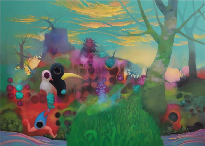 Paul Kerr, Welcome To Inch Island, Oil On Canvas, 100 x 140cm